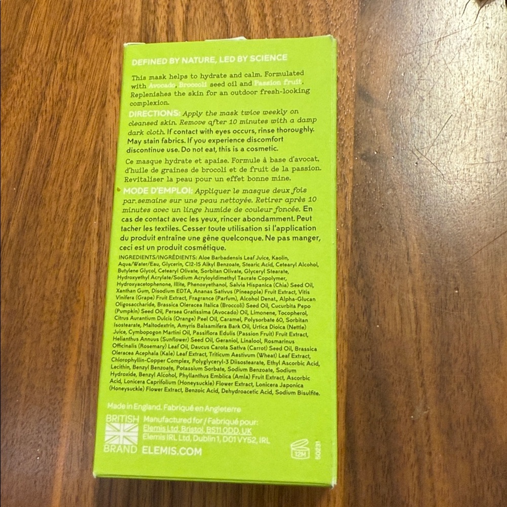 ELEMIS Superfood Vital Veggie Mask - Green - Picture 2 of 4